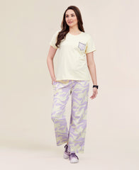Velure Abstract Print Pajama Set