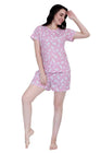 Rabbit Print Shorts Set