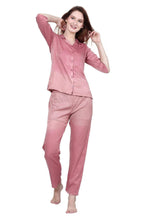 Velure Astonishing Co-ord Set - Velure - - 3/4 Sleeves, Collar Neck, Cotton, Front Button Open, Full Length Pant