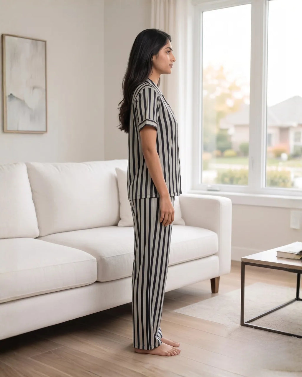 Velure Grey Whisper Night Suit