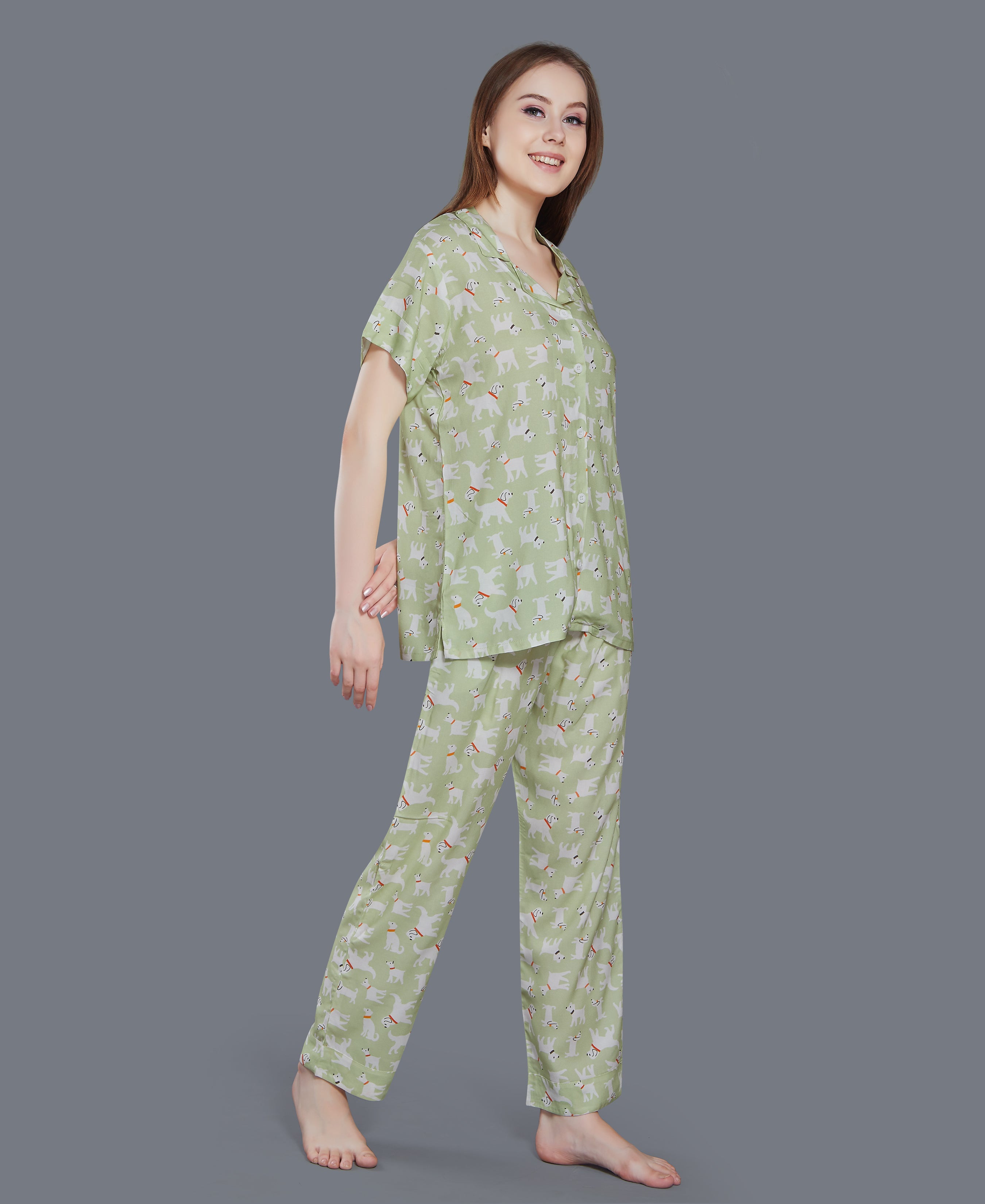 Velure Printed Night Suit for Women