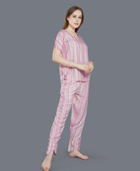 Colourful Stripes Night Suit