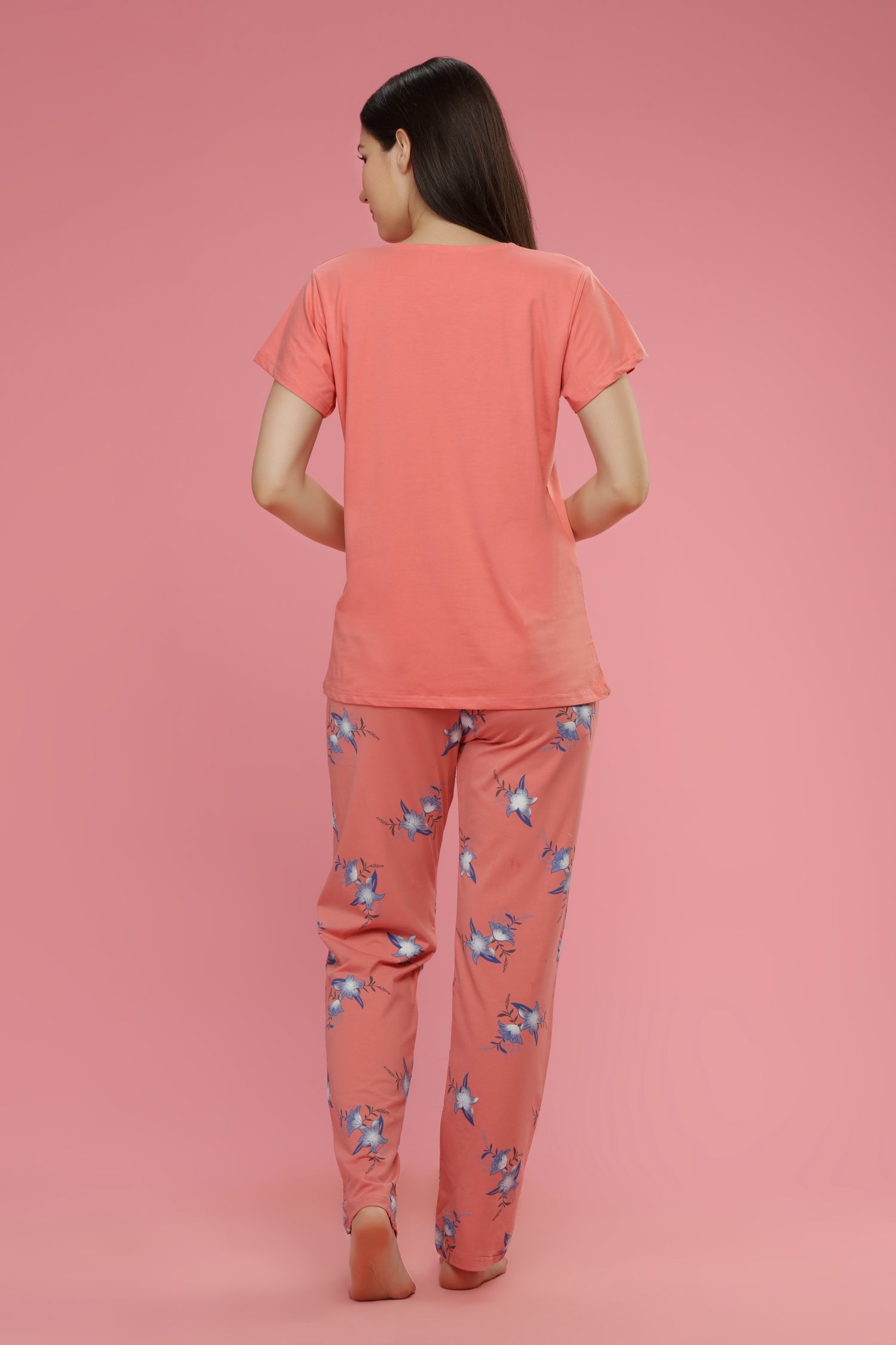 Velure Casual Floral Print Night Suit