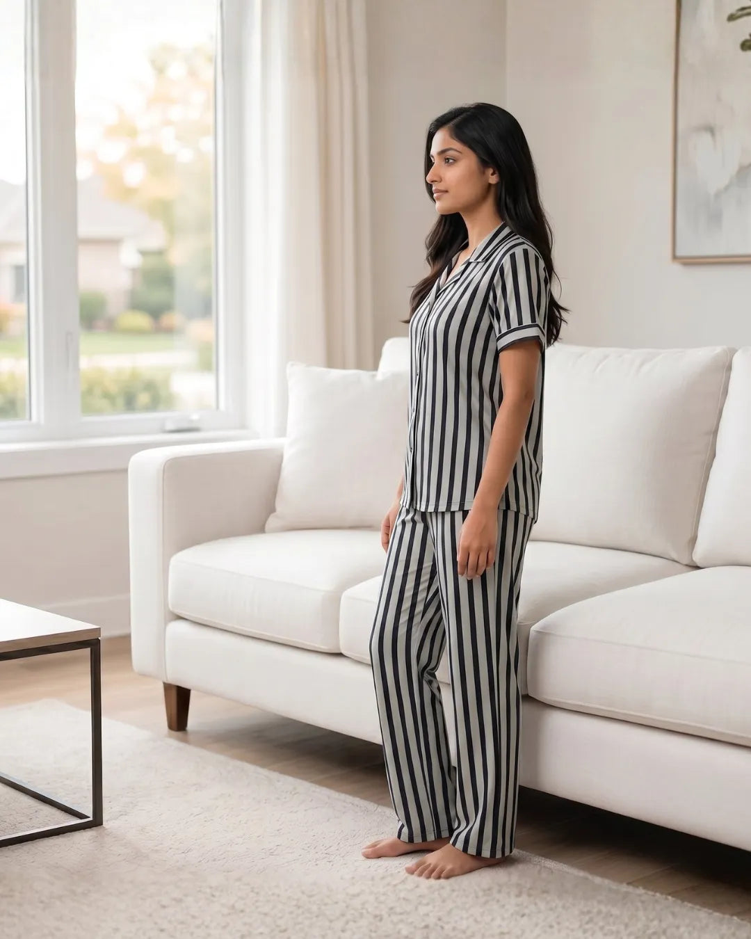 Velure Grey Whisper Night Suit