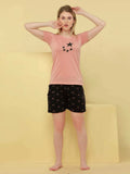 Cute Stars Shorts Set - Velure - Short sets - Cotton, Half Sleeves, Printed, Round neck, Shorts