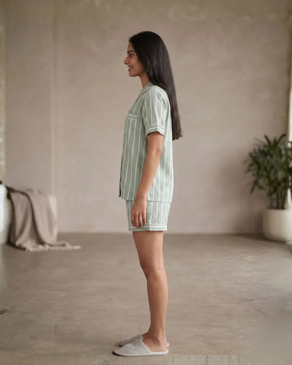 Velure Meadow Stripes Shorts Set