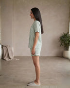 Velure Meadow Stripes Shorts Set