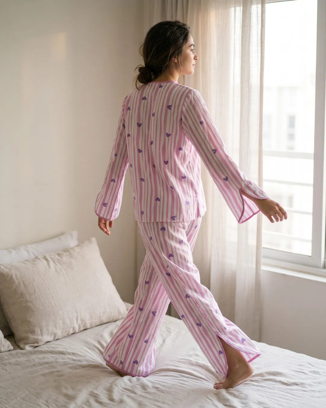 Velure Blush Bloom Night Suit
