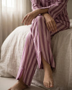 Velure Mauve Wine Night Suit
