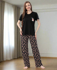 Velure Trendy Snowman Print Pajama Set