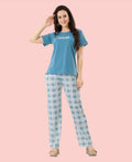 Velure Adorable Pajama Set - Velure - - Cotton Lycra Fabric, Full Length Pant, Round neck