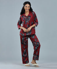 Velure Beautiful Floral Print Night Suit