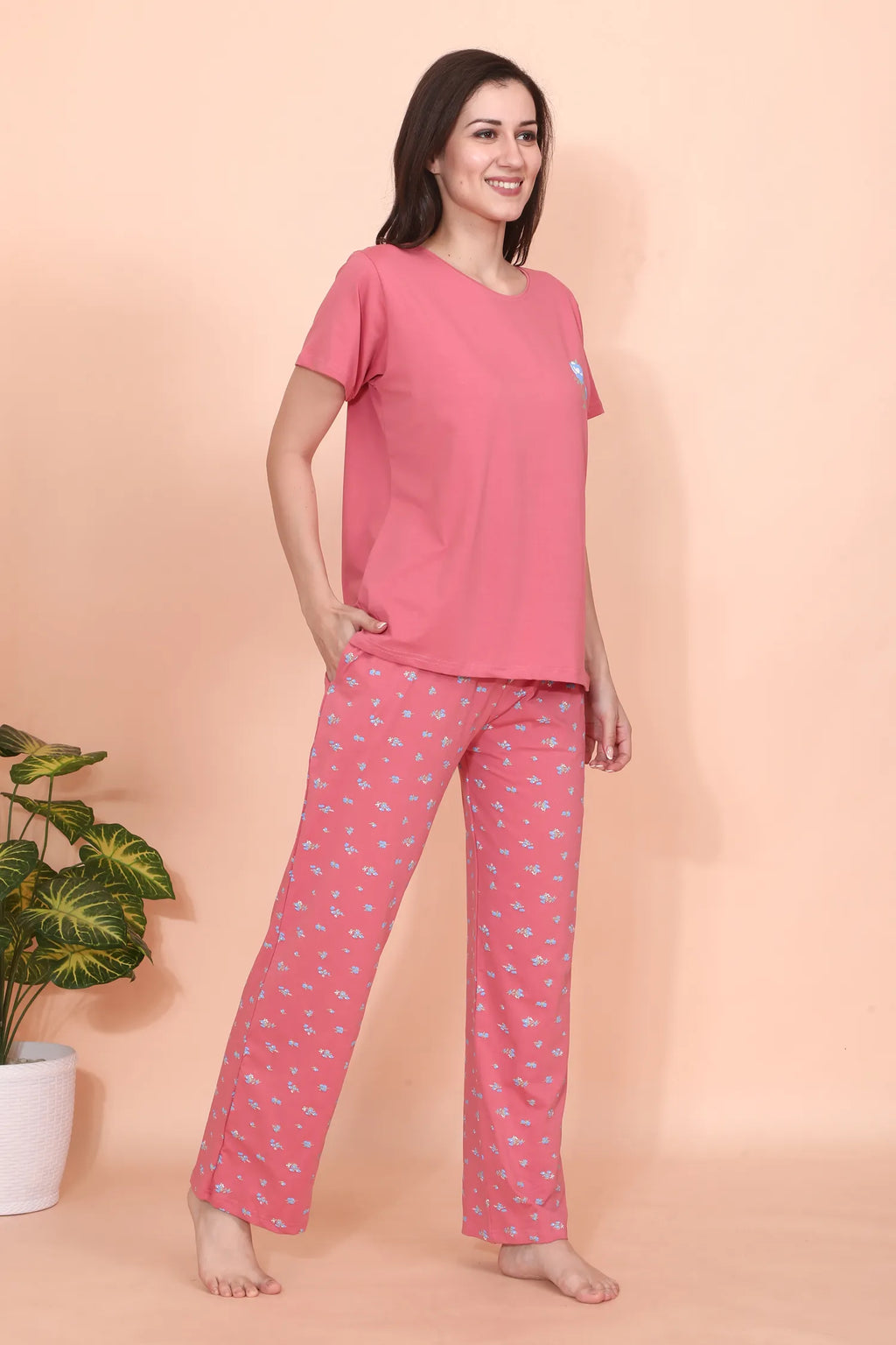 Velure Sweet Blush Floral Pajama Set