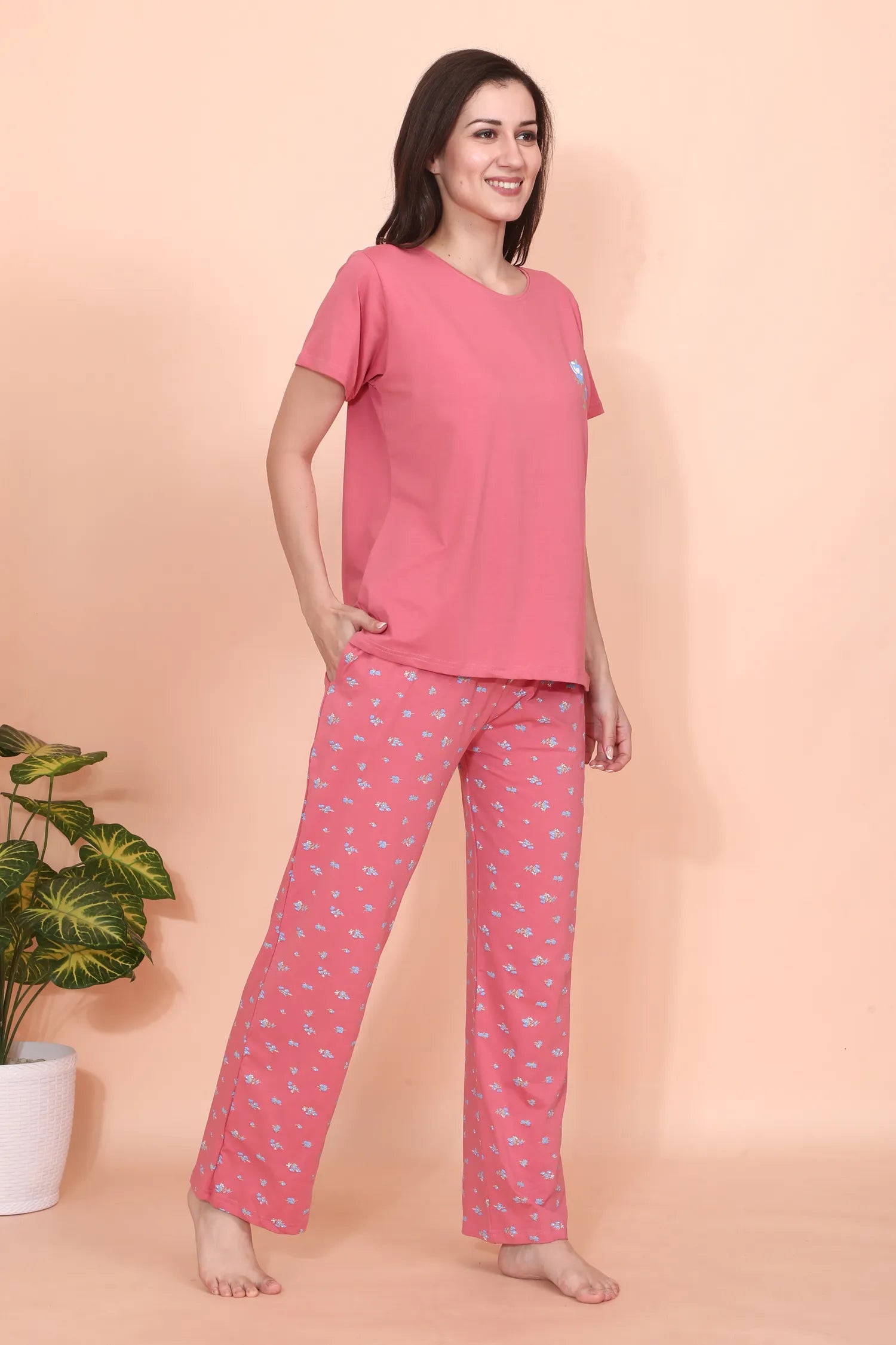 Velure Sweet Blush Floral Pajama Set