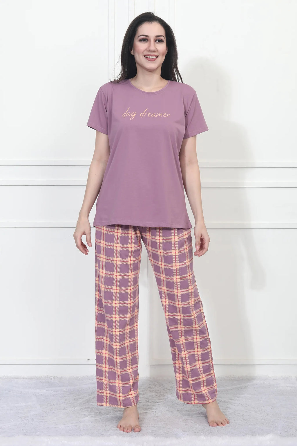 Velure Classic Print Pajama Set
