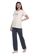 Velure Relaxed Pajama Set - Velure - - Cotton, Half Sleeves, Printed, Round neck nightsuit