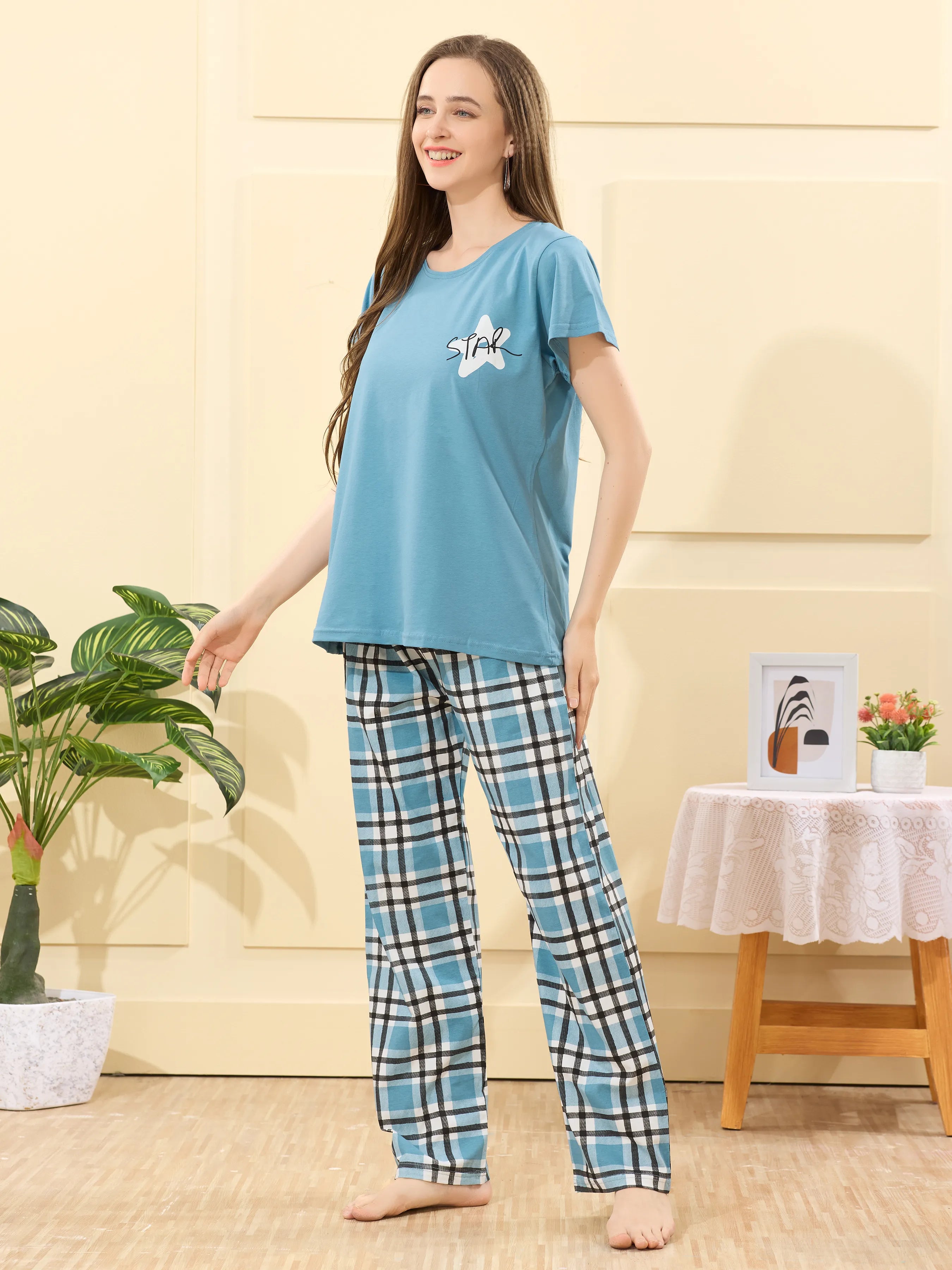 Velure Luxurious Printed Pajama Set