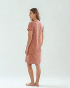 Velure Lazy Cute Puppy Print Short Nighty