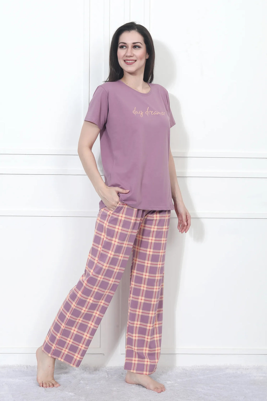 Velure Classic Print Pajama Set