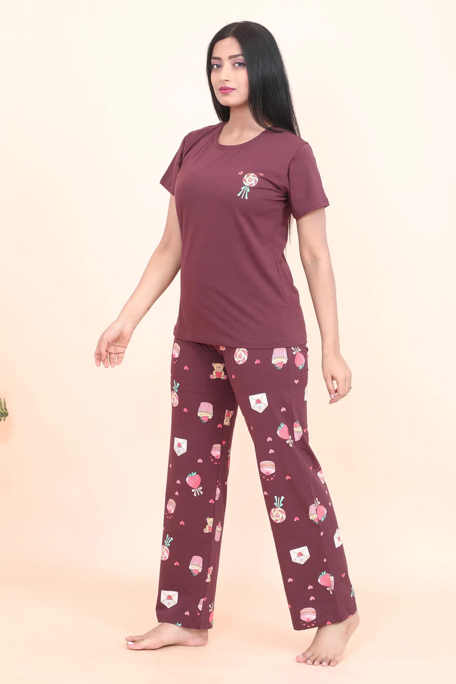 Velure Candy Print Pajama Set