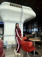 Velure Maroon Skyline Travel Set