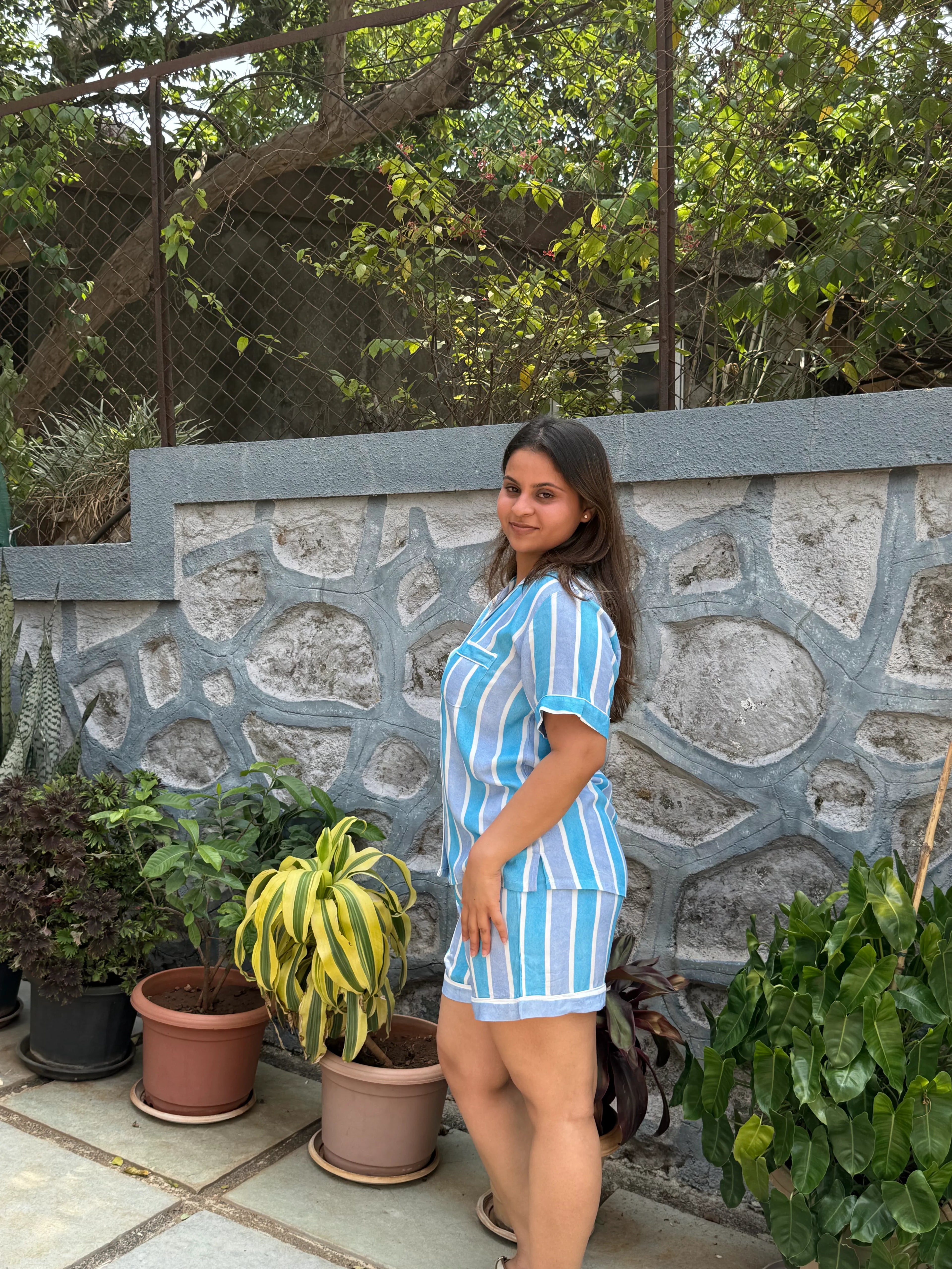 Velure Aqua Charm Shorts Set