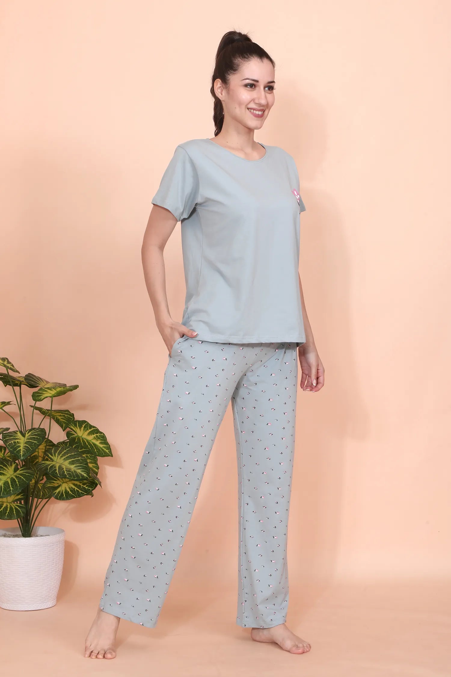 Velure Dreamy Floral Print Pajama Set