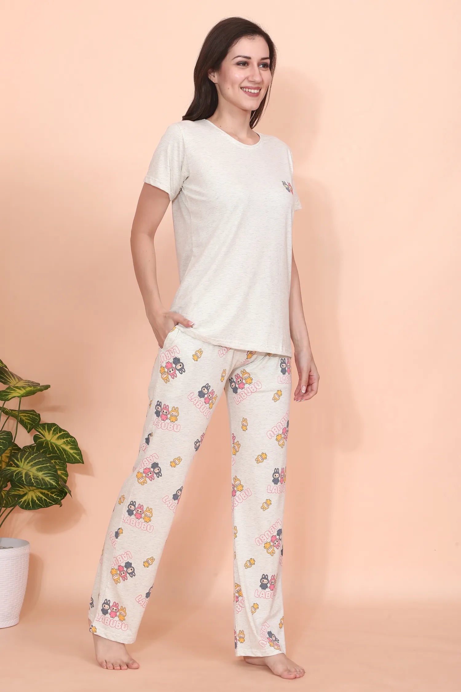 Velure Labubu Charm Pajama Set