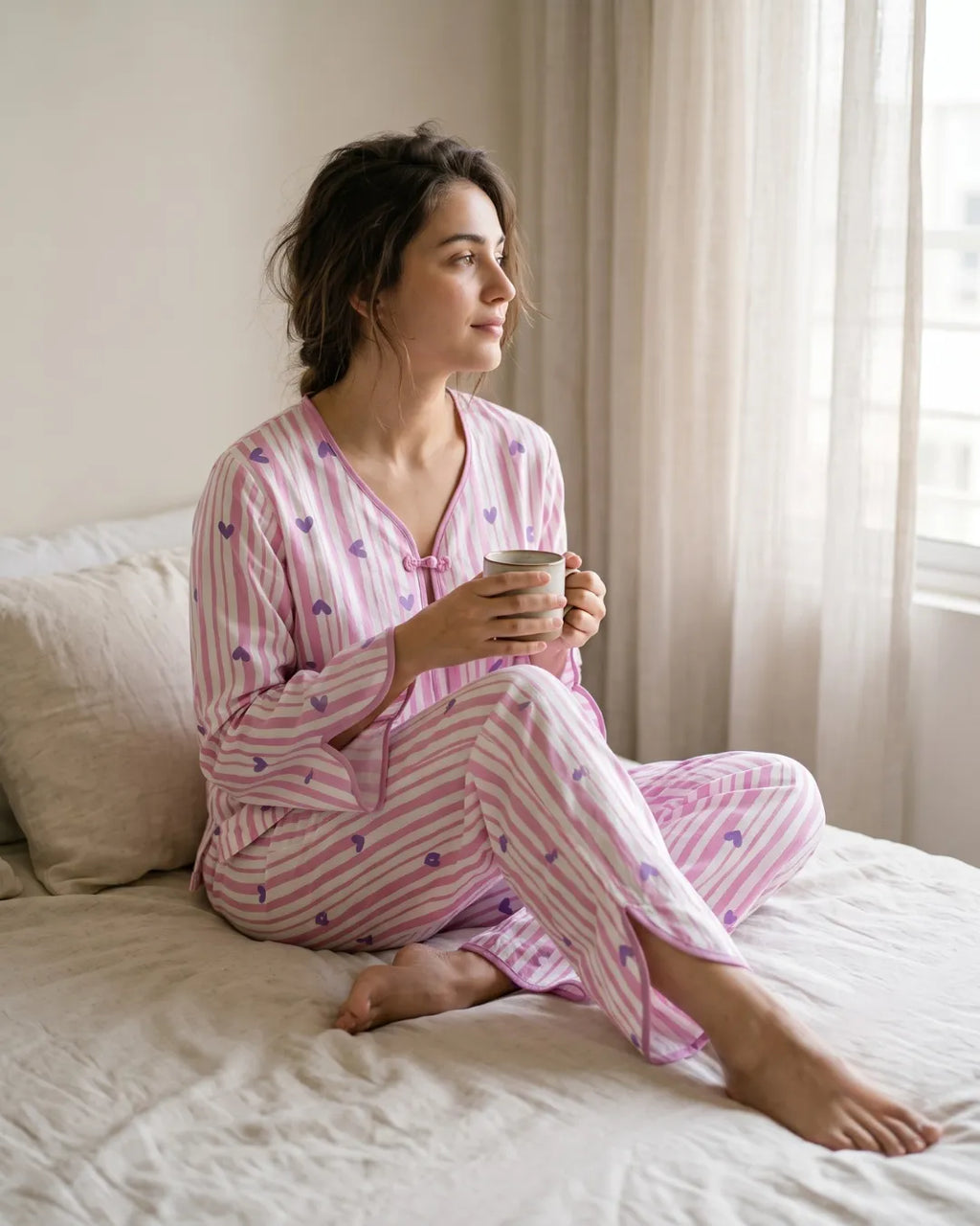 Velure Blush Bloom Night Suit