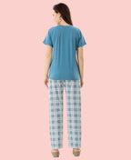 Velure Adorable Pajama Set - Velure - - Cotton Lycra Fabric, Full Length Pant, Round neck