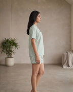 Velure Meadow Stripes Shorts Set