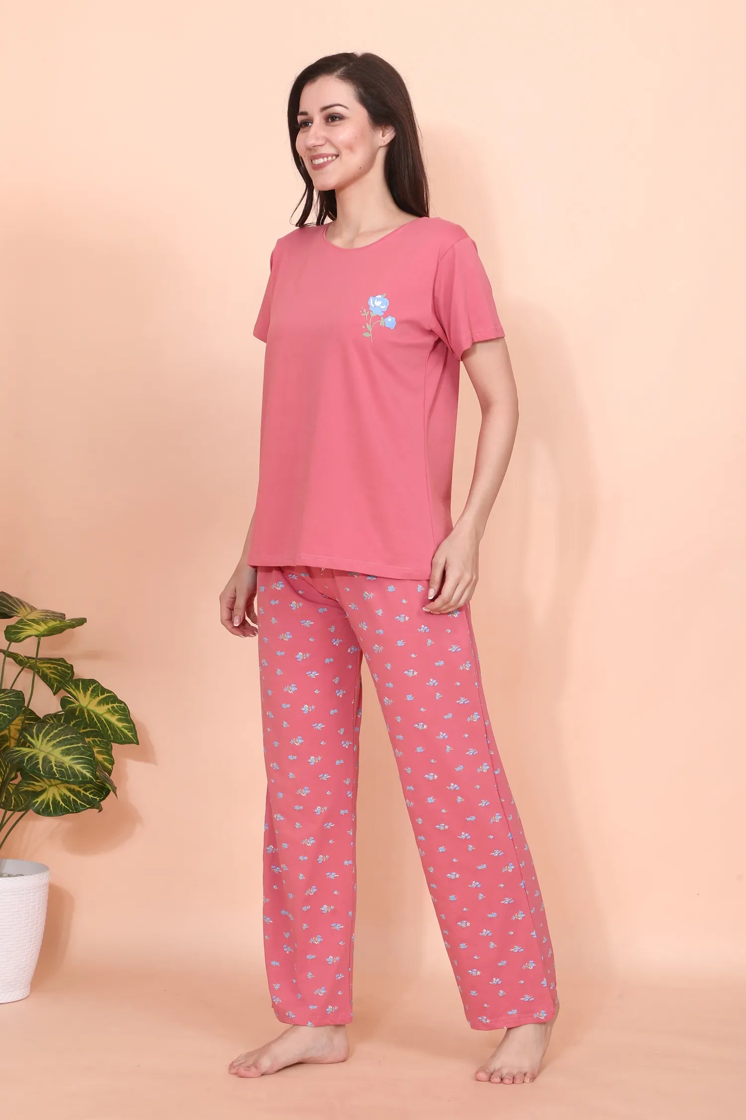 Velure Sweet Blush Floral Pajama Set