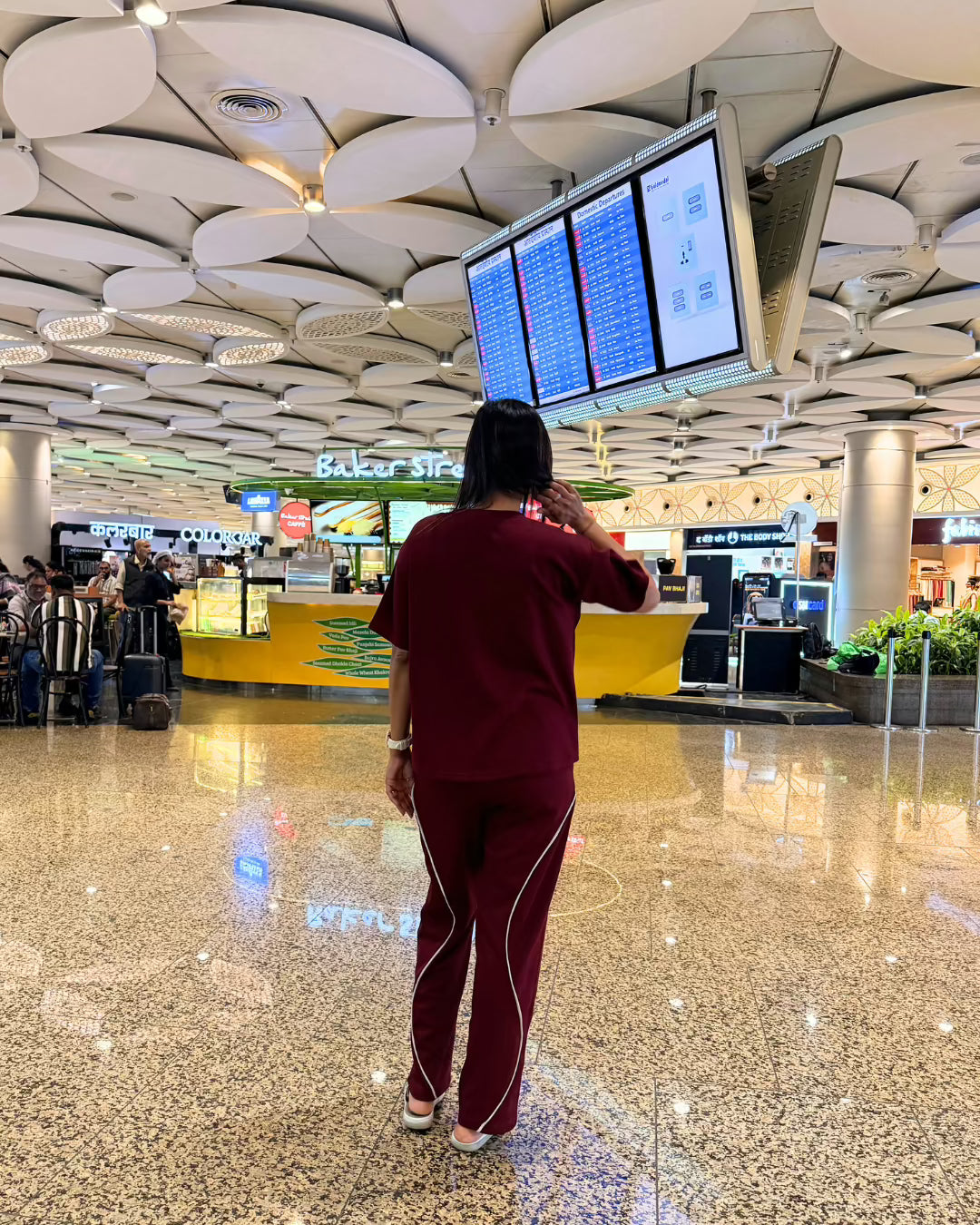 Velure Maroon Serene Travel Set