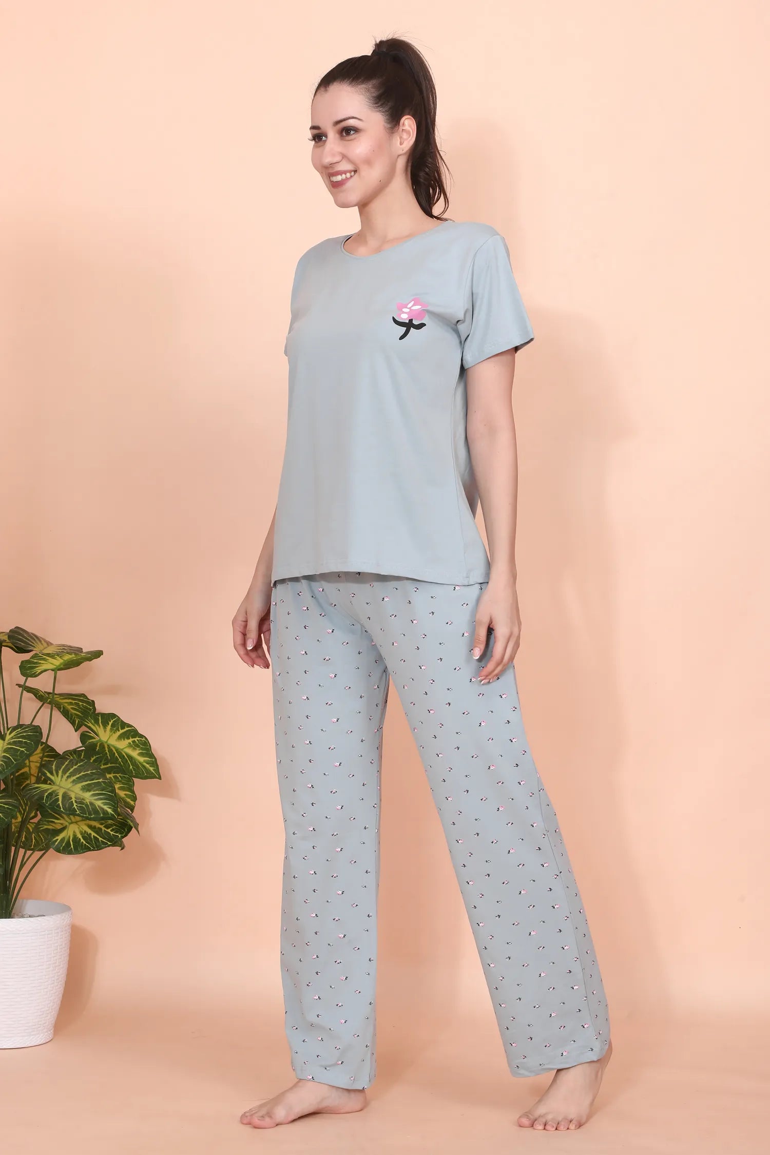 Velure Dreamy Floral Print Pajama Set