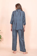 Velure Grey Classic Palazzo Co-ord Set