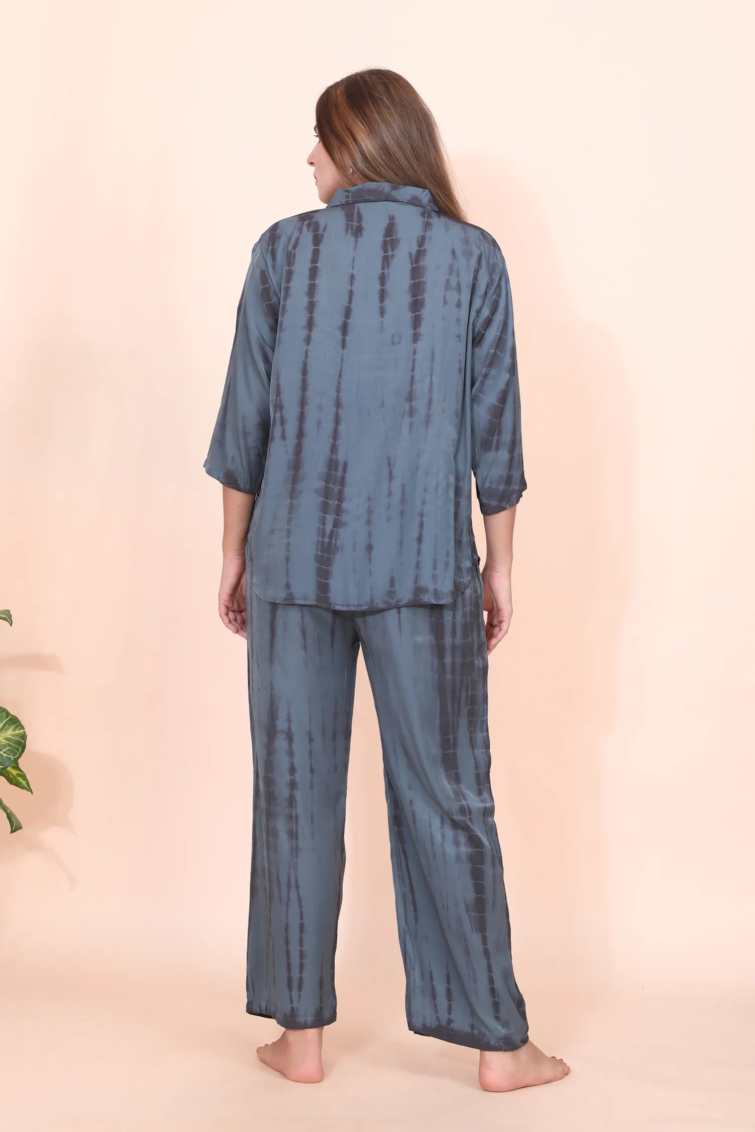 Velure Grey Classic Palazzo Co-ord Set