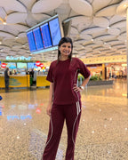 Velure Maroon Serene Travel Set