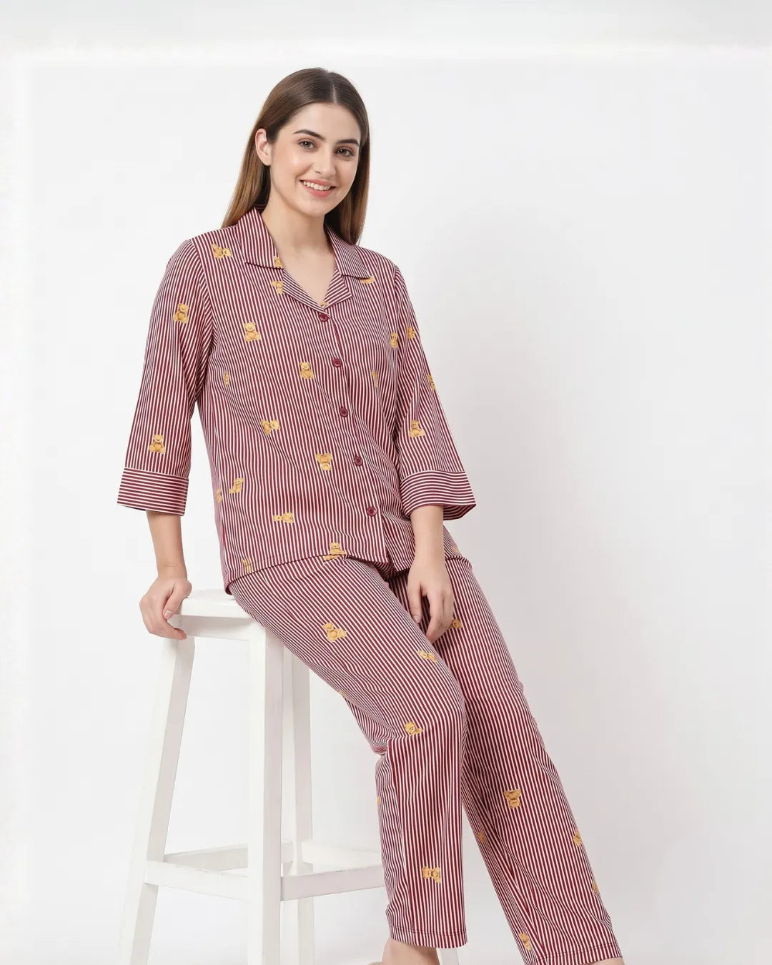 Velure Playful Teddy Cuddles Night Suit