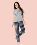 Velure Adorable Printed Pajama Set - Velure - - Cotton Lycra Fabric, Full Length Pant, Round neck