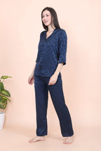 Velure Casual Polka Dot Satin Night Suit