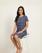 Velure Twilight Botanical Print Short Nighty