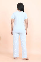 Velure Heart Print Pajama Set