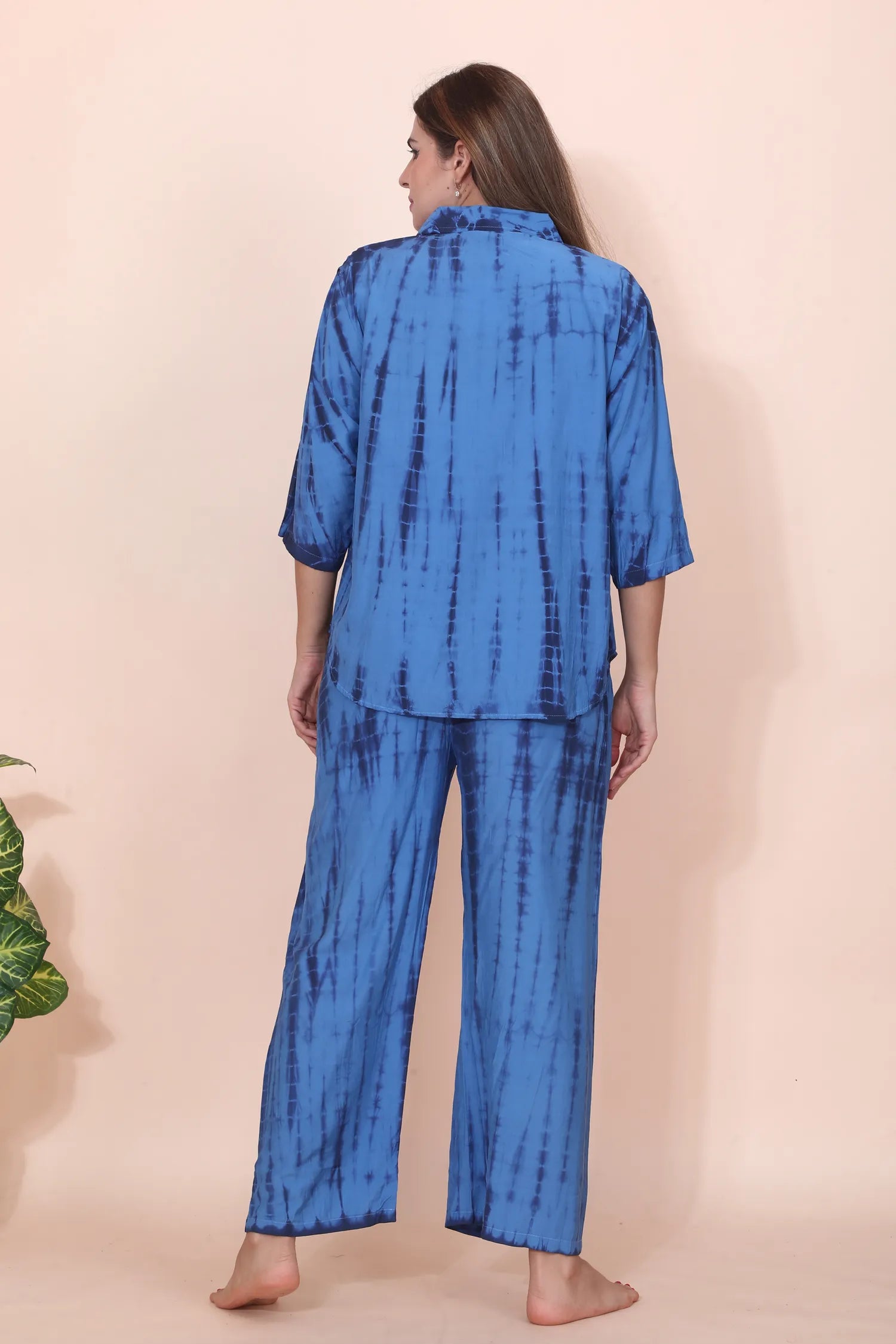 Velure Royal Blue Classic Palazzo Co-ord Set