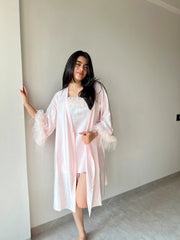 Velure Playful Soft Pink Robe (Only Robe)