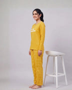 Velure Sunshine Glow  Full Sleeves Pyjama Set