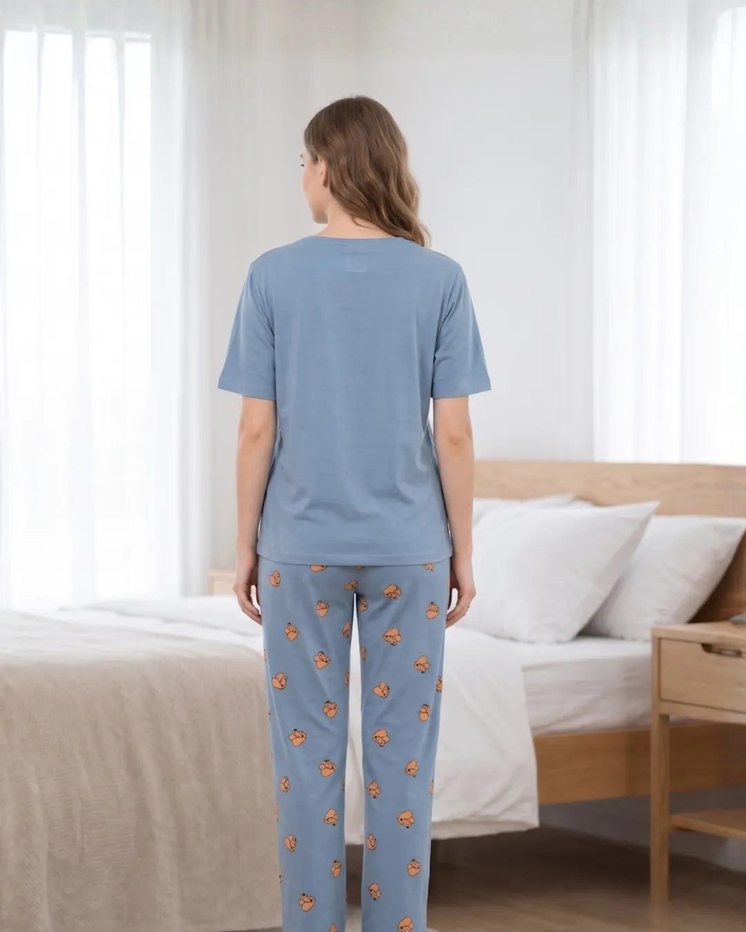 Velure Cherry Teddy Pajama Set