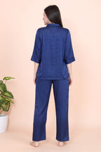Velure Dazzling Floral Print Satin Night Suit