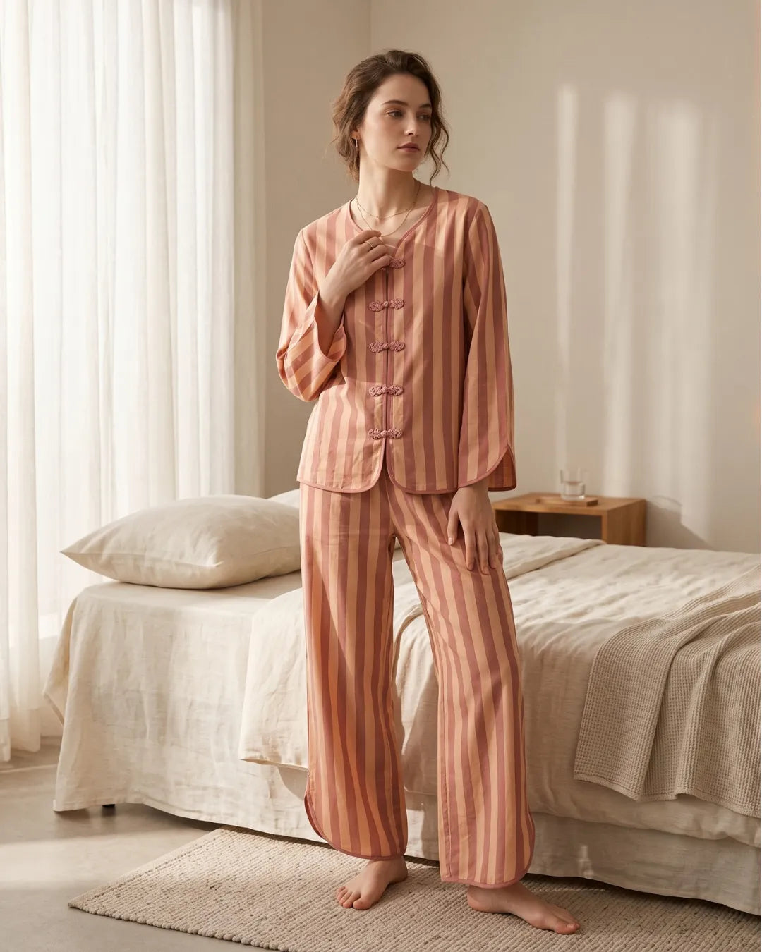 Velure Terracotta Clay Night Suit