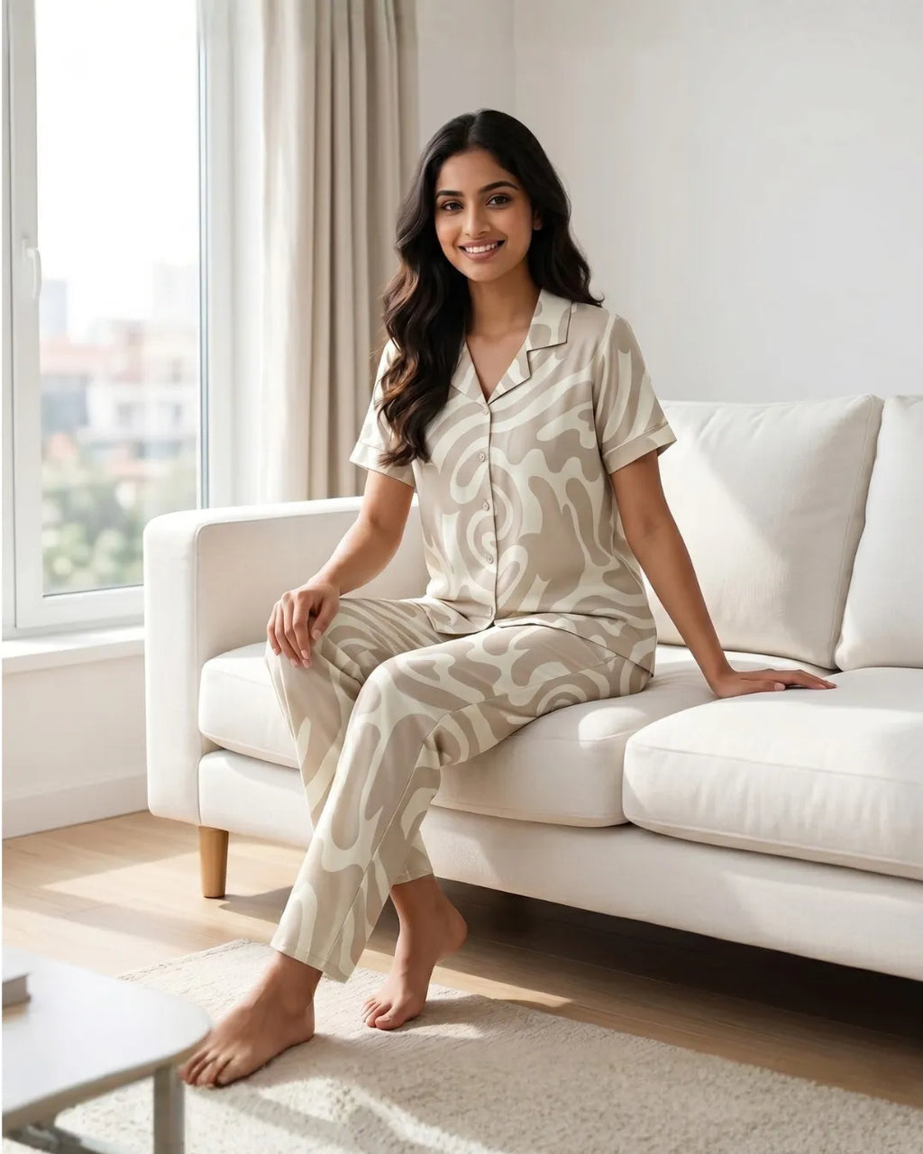 Velure Creamy Curves Night Suit