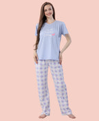 Velure Sleek Printed Pajama Set
